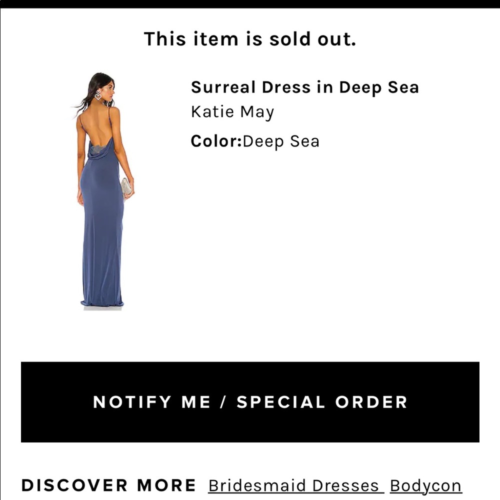 Katie May Surreal Dress in Deep Sea